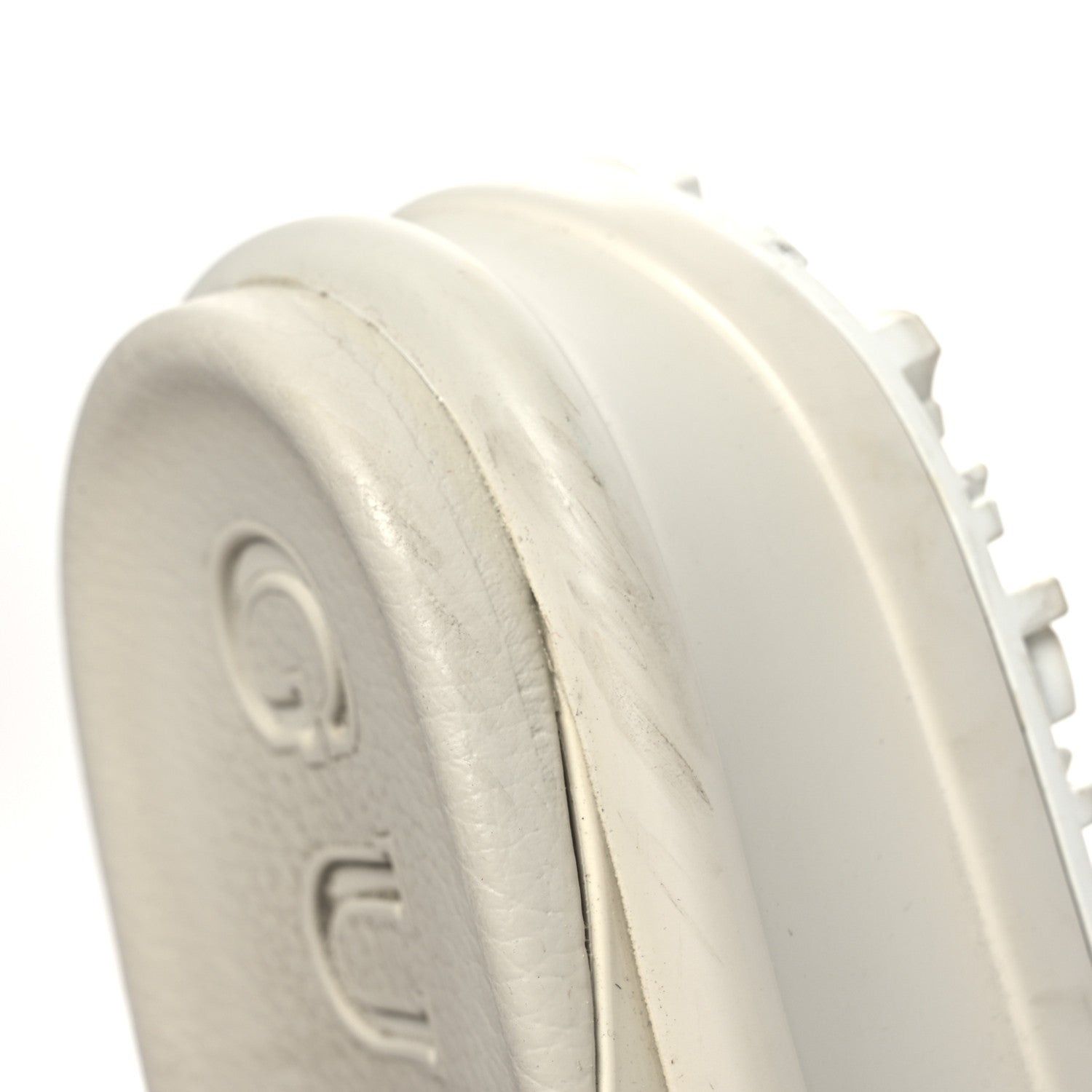 Soft Rubber Womens Interlocking G Platform 42mm Slide Sandals 40 Off White
