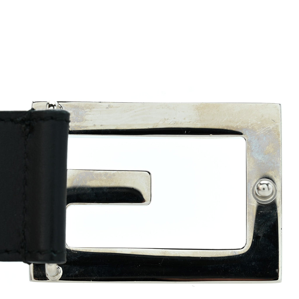 Calfskin Crystal Square G Madelyn Belt 85 34 Black