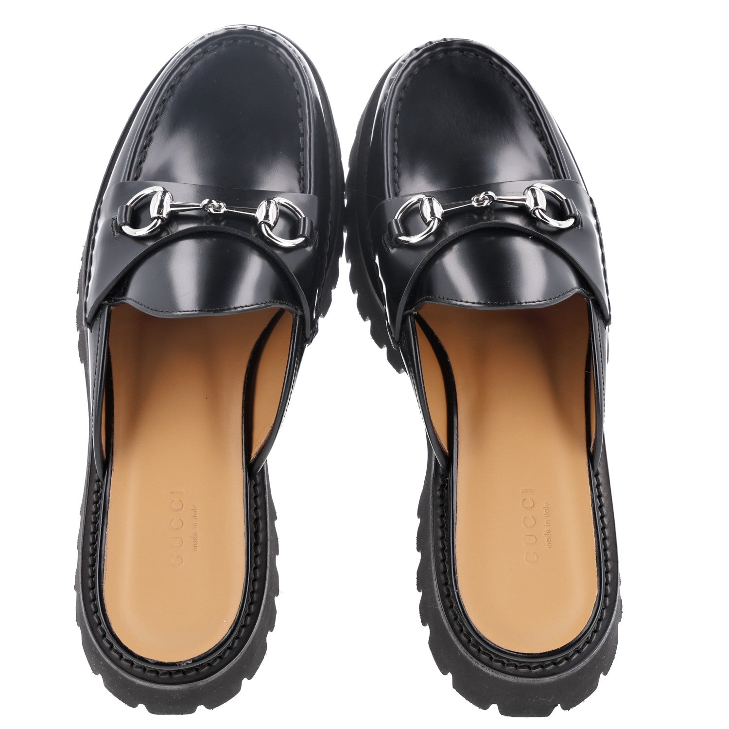 Magnum Calfskin Womens Horsebit Platform Mules 39.5 Black
