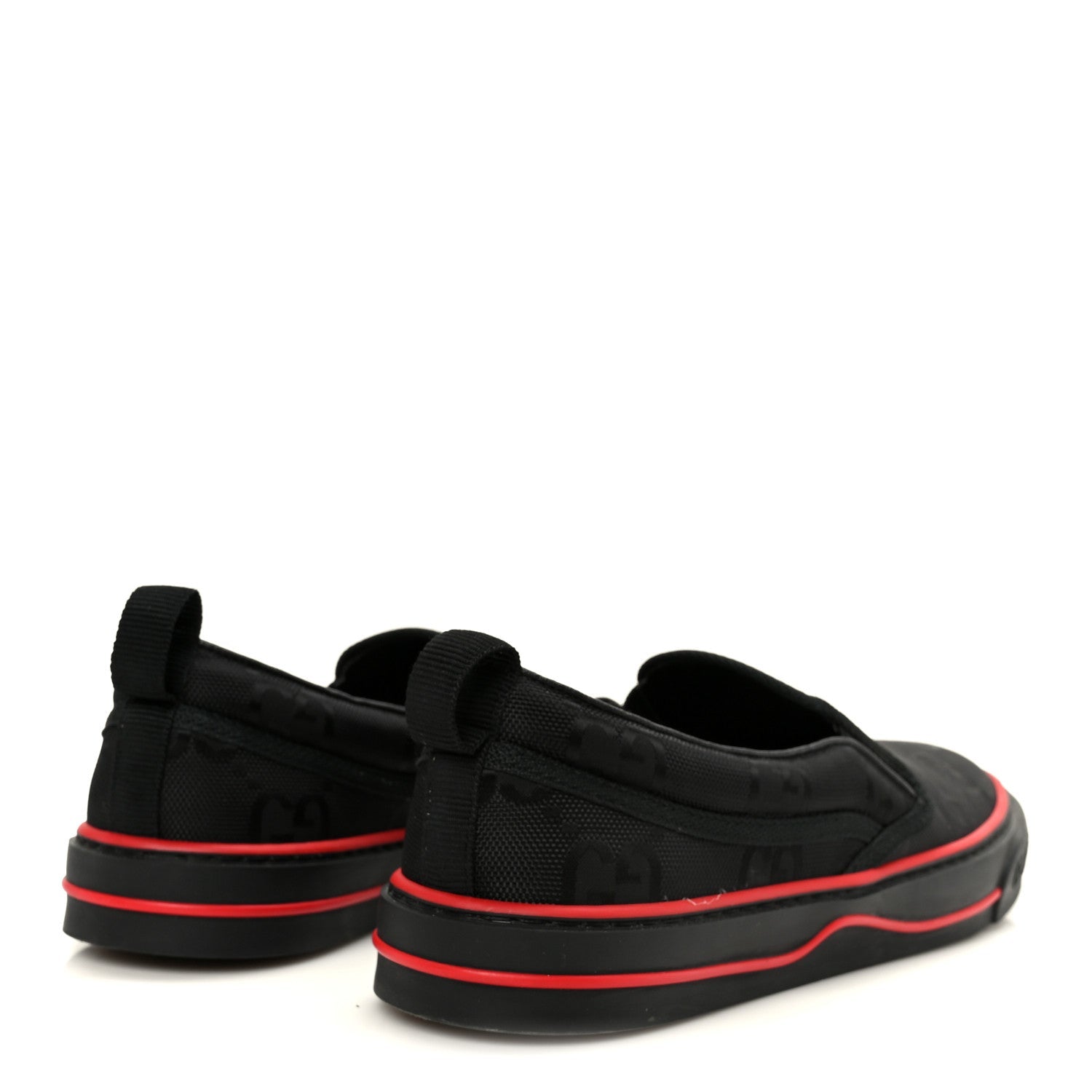 GG Nylon Mens 1977 Tennis Slip On Sneakers 8.5 Black