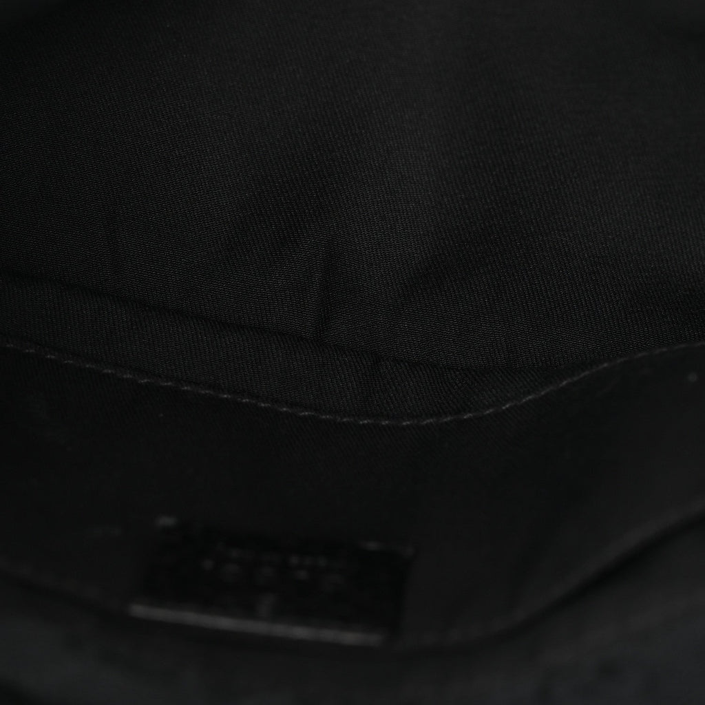 Monogram Web Belt Pouch Bag Black