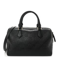 Calfskin GG Emblem Small Top Handle Bag Black