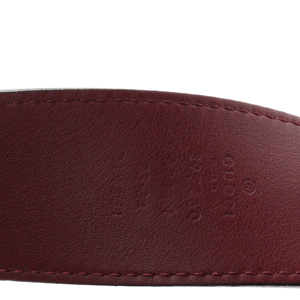 Moon Calfskin Nickel Double G 40mm Belt 85 34 Strong Red