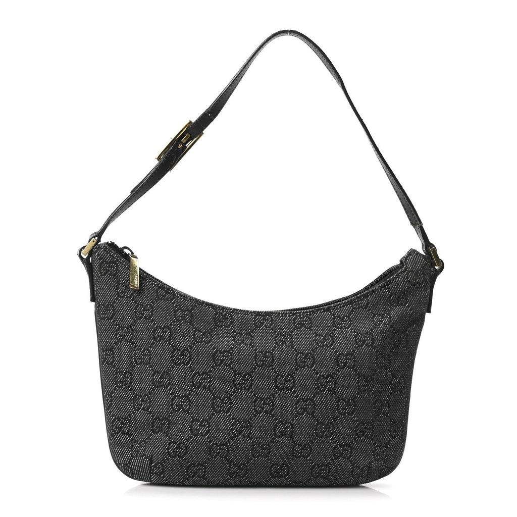Denim Monogram Pochette Black