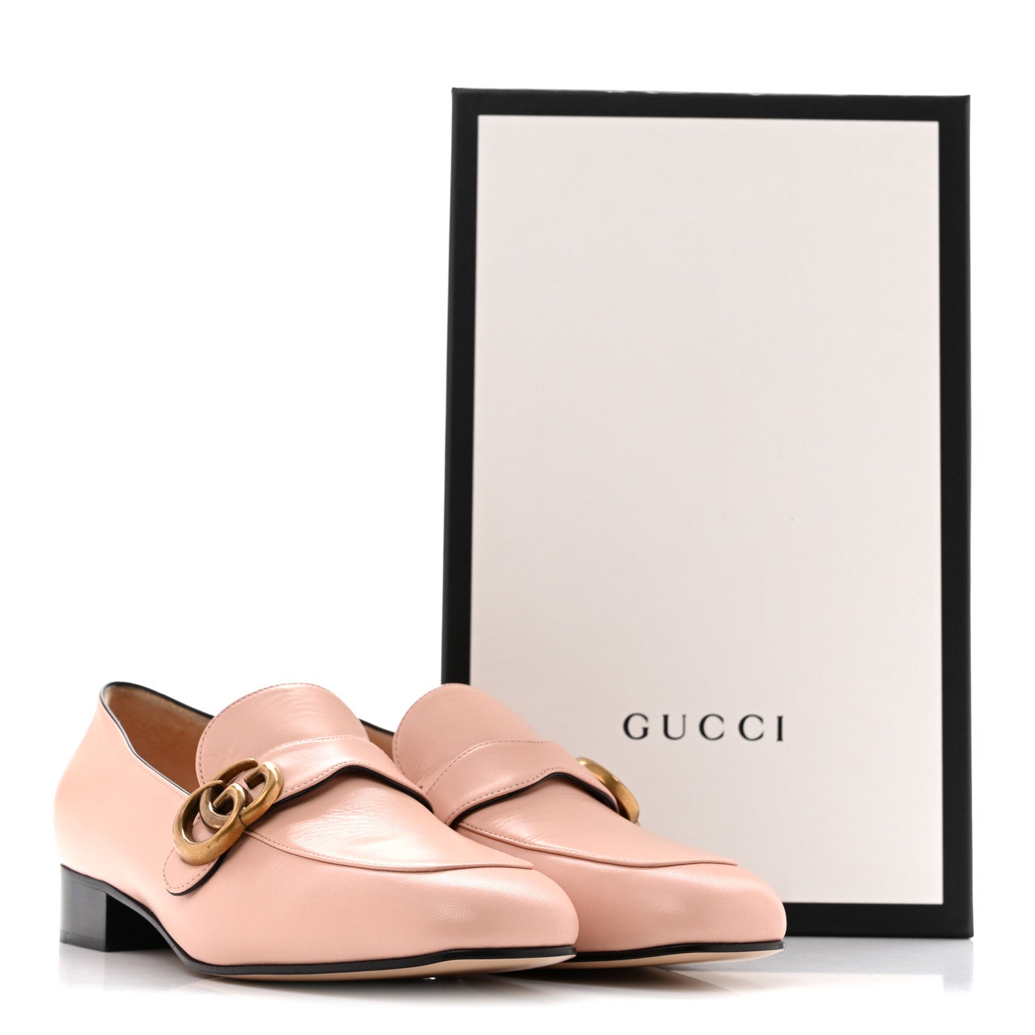 Malaga Kid Womens GG Marmont Loafers 38.5 Perfect Pink
