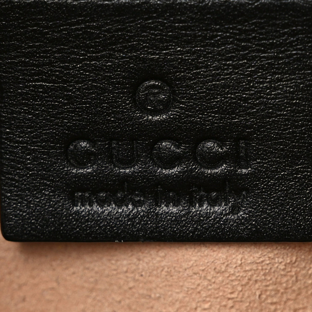 Calfskin Matelasse Studded Medium GG Marmont Tote Black