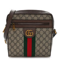 GG Supreme Monogram Web Small Ophidia Messenger Bag Brown
