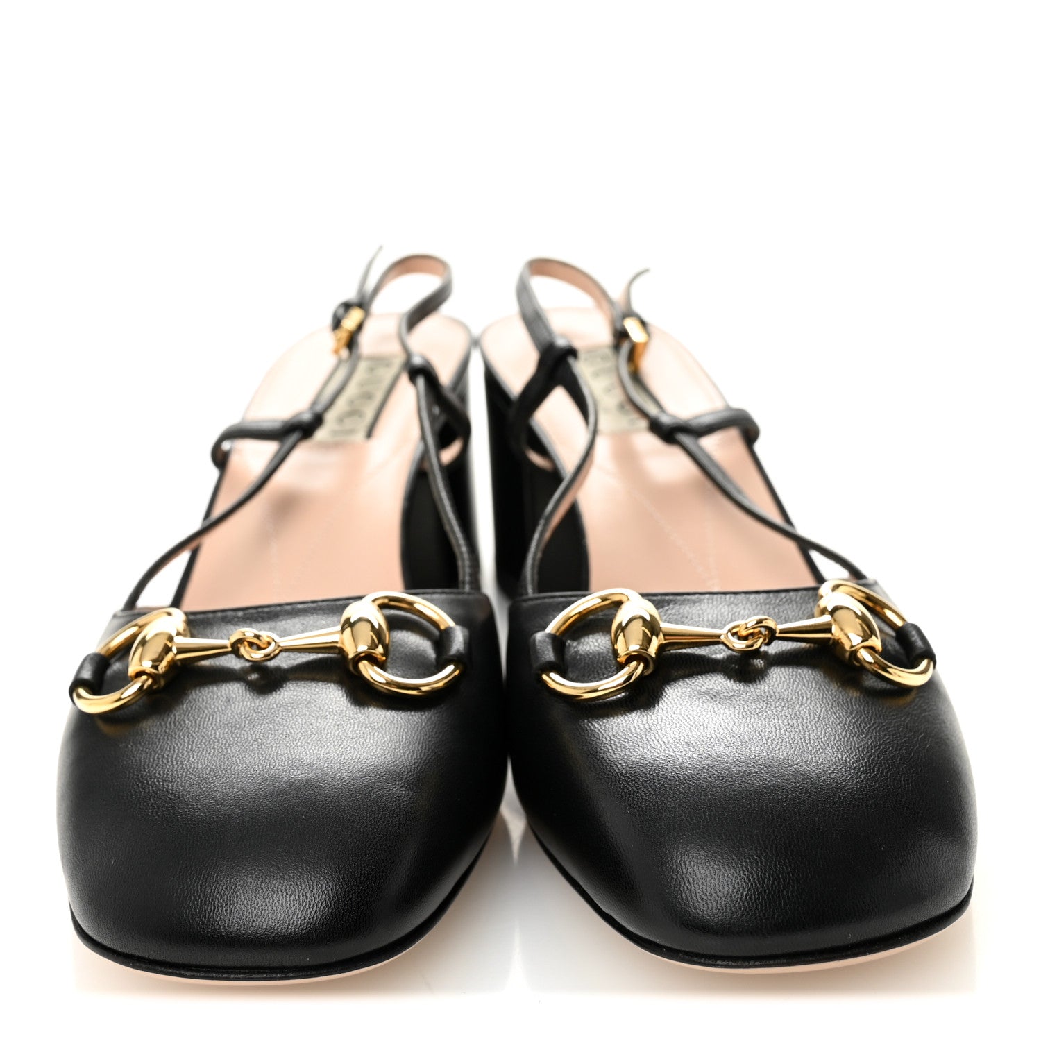 Malaga Kid Horsebit 70mm Slingback Pumps 36  Black