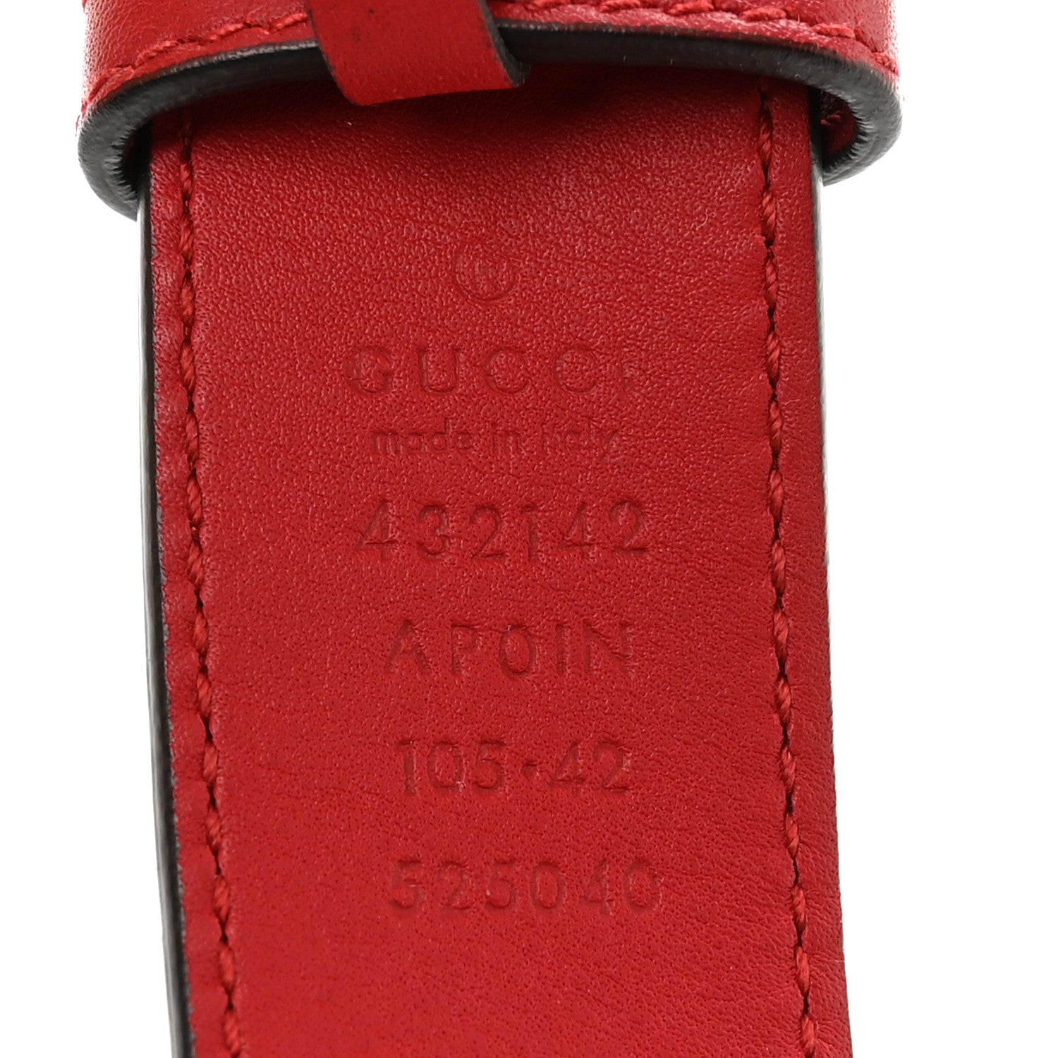 Moon Calfskin Crystal Dionysus 30mm Belt 105 42 Hibiscus Red