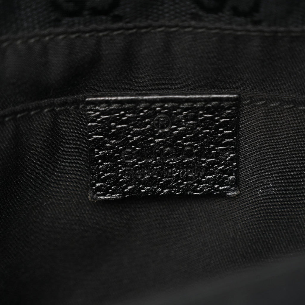 Monogram Web Belt Pouch Bag Black