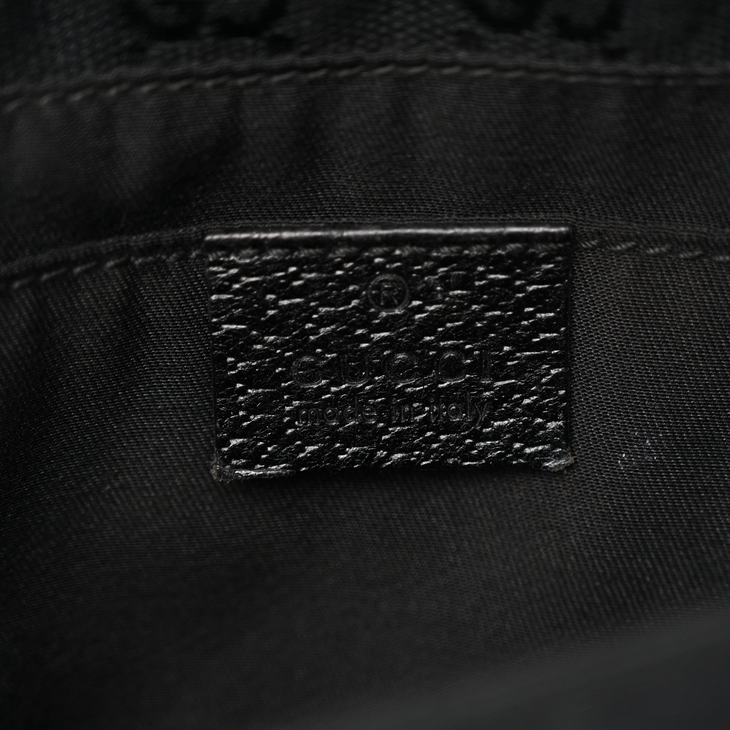 Monogram Web Belt Pouch Bag Black