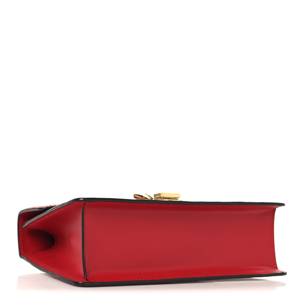 Calfskin Small Sylvie Shoulder Bag Hibiscus Red