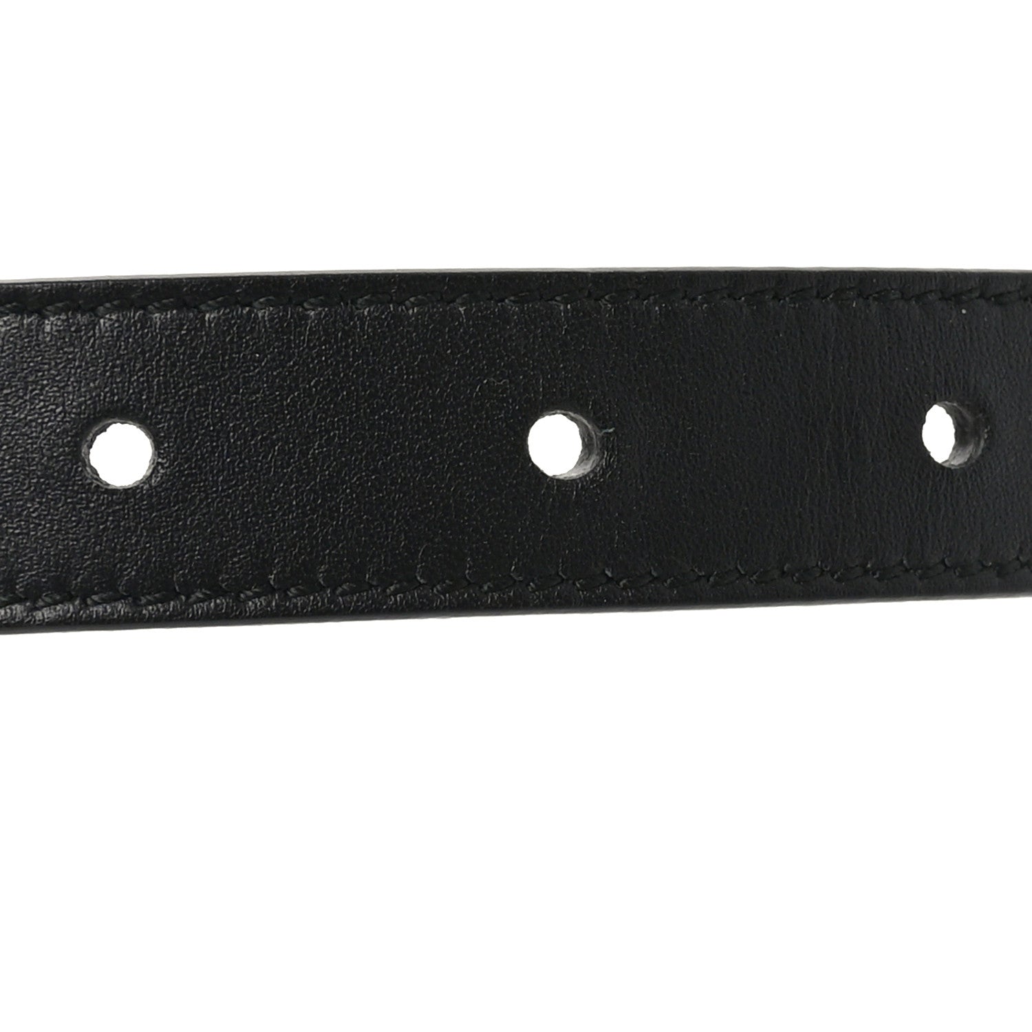 Calfskin Pearl Double G 95 38 Belt Black Cream
