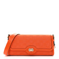 GG Monogram Textured Dollar Calfskin Small Luce Shoulder Bag Orange