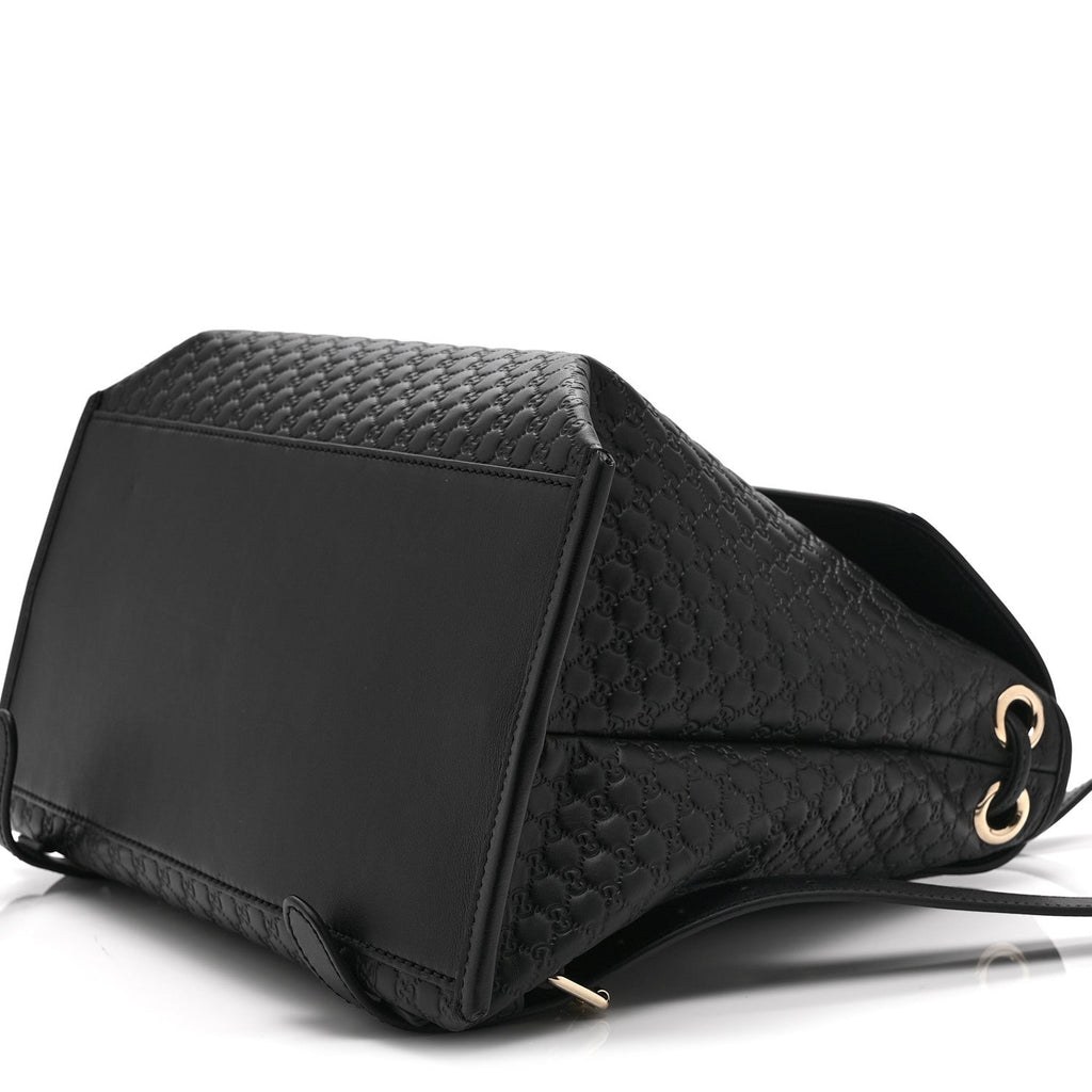 Microguccissima Drawstring Backpack Black