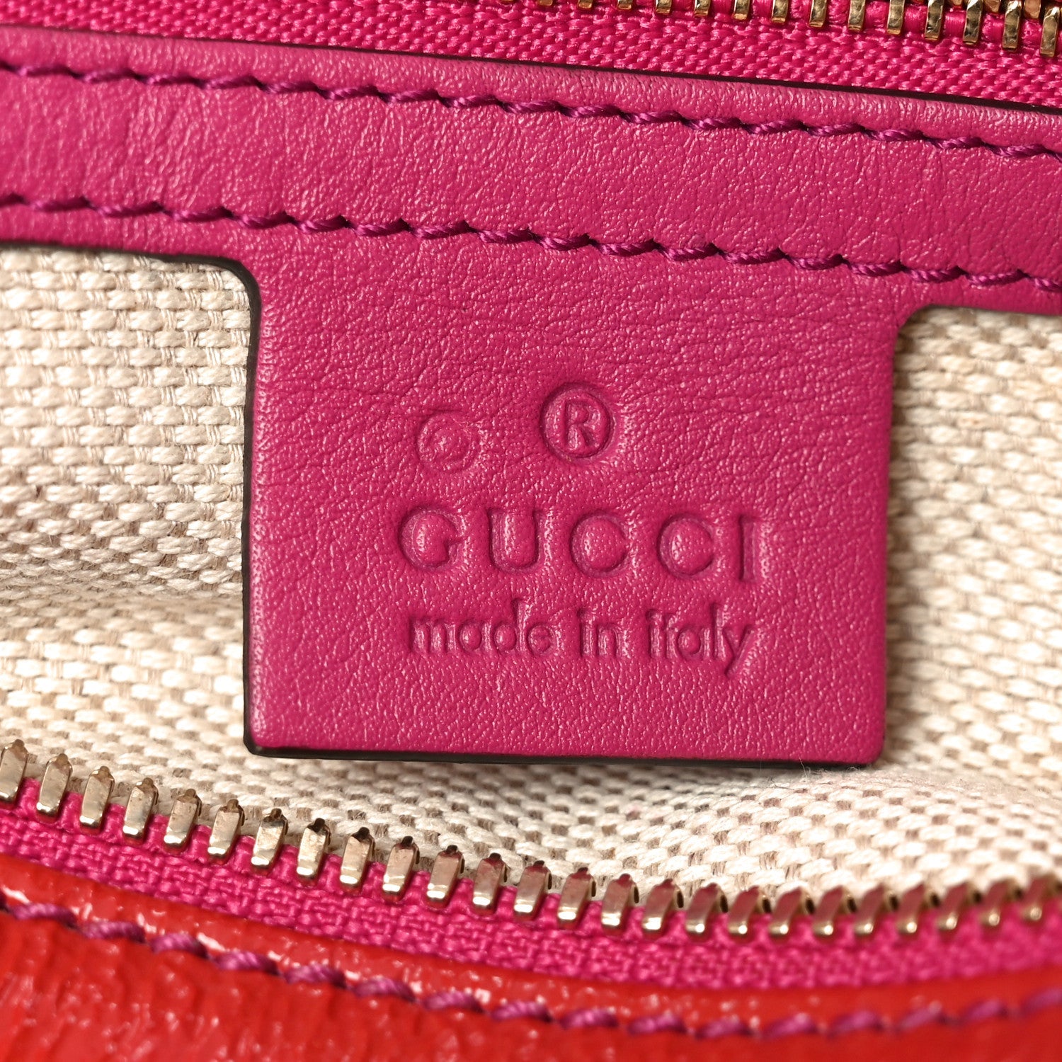 Vernice Naplack Small Soho Top Handle Satchel Uniform Red