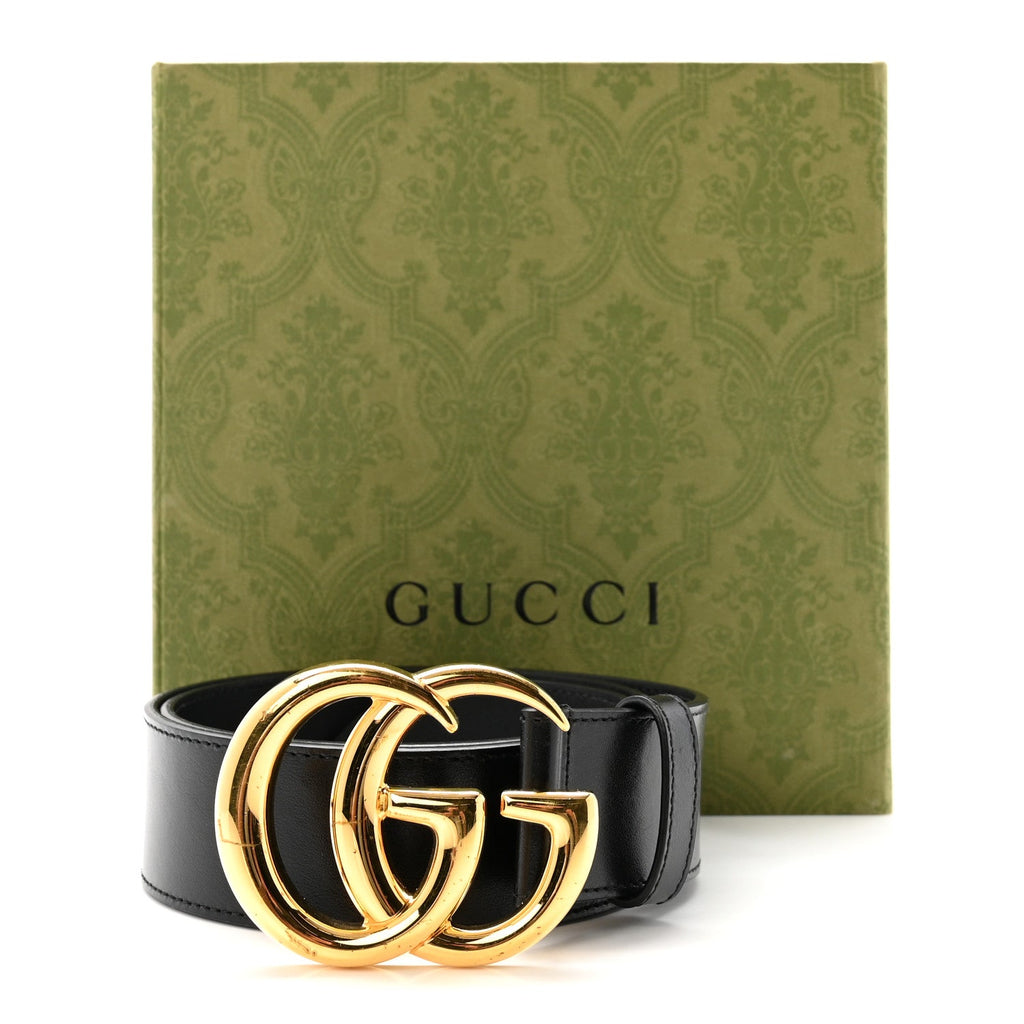 Textured Calfskin Double G 40mm Belt 75 30 Black
