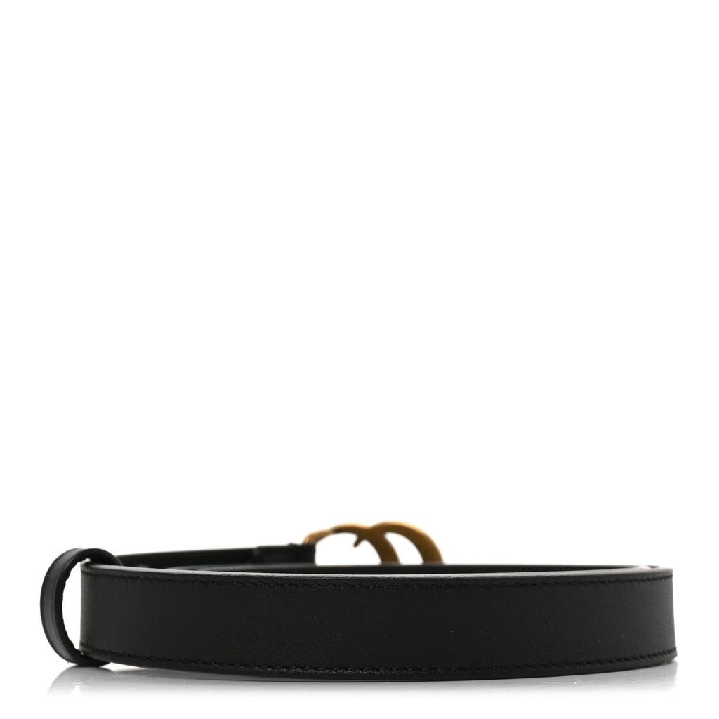 Calfskin Double G 20mm Belt 65 26 Black