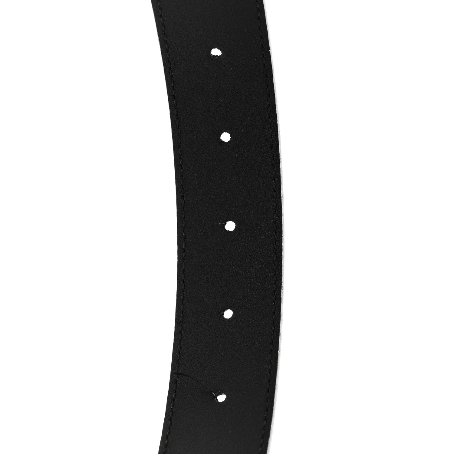 Plutone Calfskin Plaque GG 30mm Belt 80 32 Black