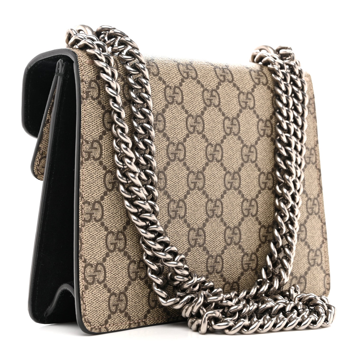 GG Supreme Monogram Mini Dionysus Shoulder Bag Black