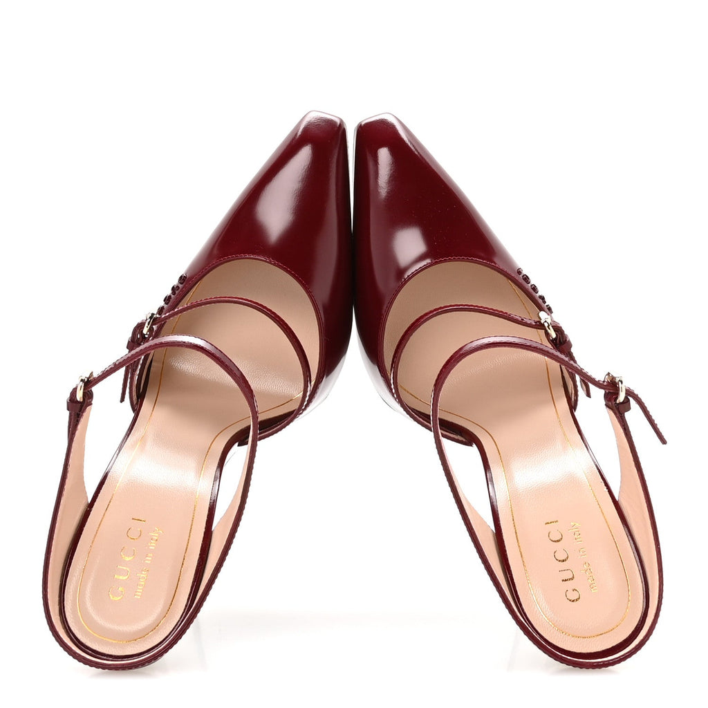 Regent Calfskin Wedge Mules 39 Rosso Ancora