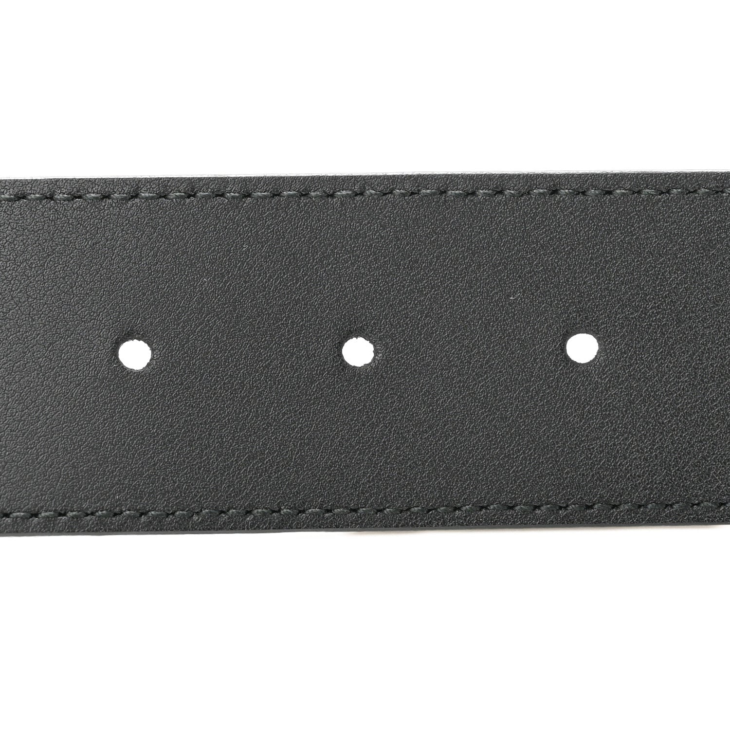 Moon Calfskin Pearl Double G 40mm Belt 90 36 Black Cream