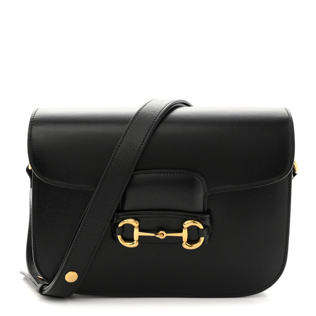 Azalea Calfskin Horsebit 1955 Shoulder Bag Black