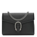 Calfskin Mini Dionysus Chain Wallet Black