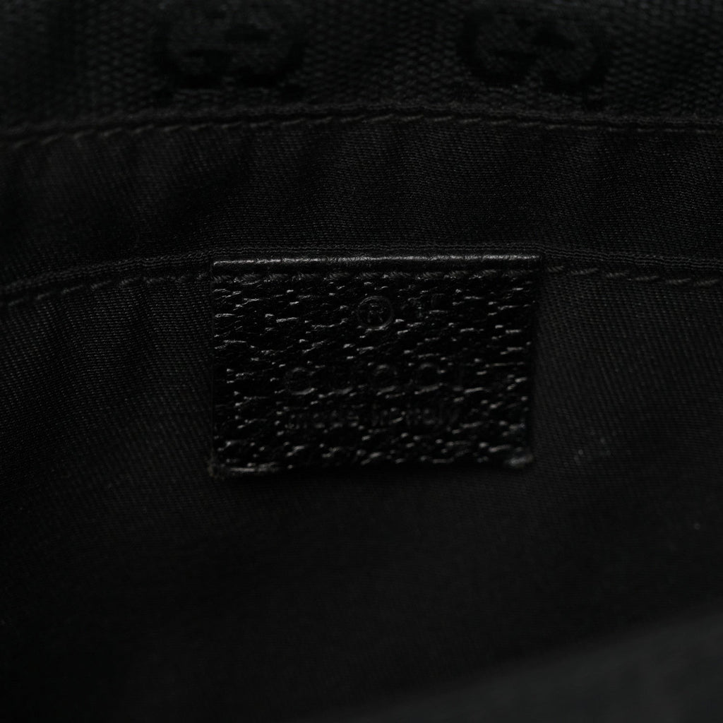 Monogram Web Belt Pouch Bag Black