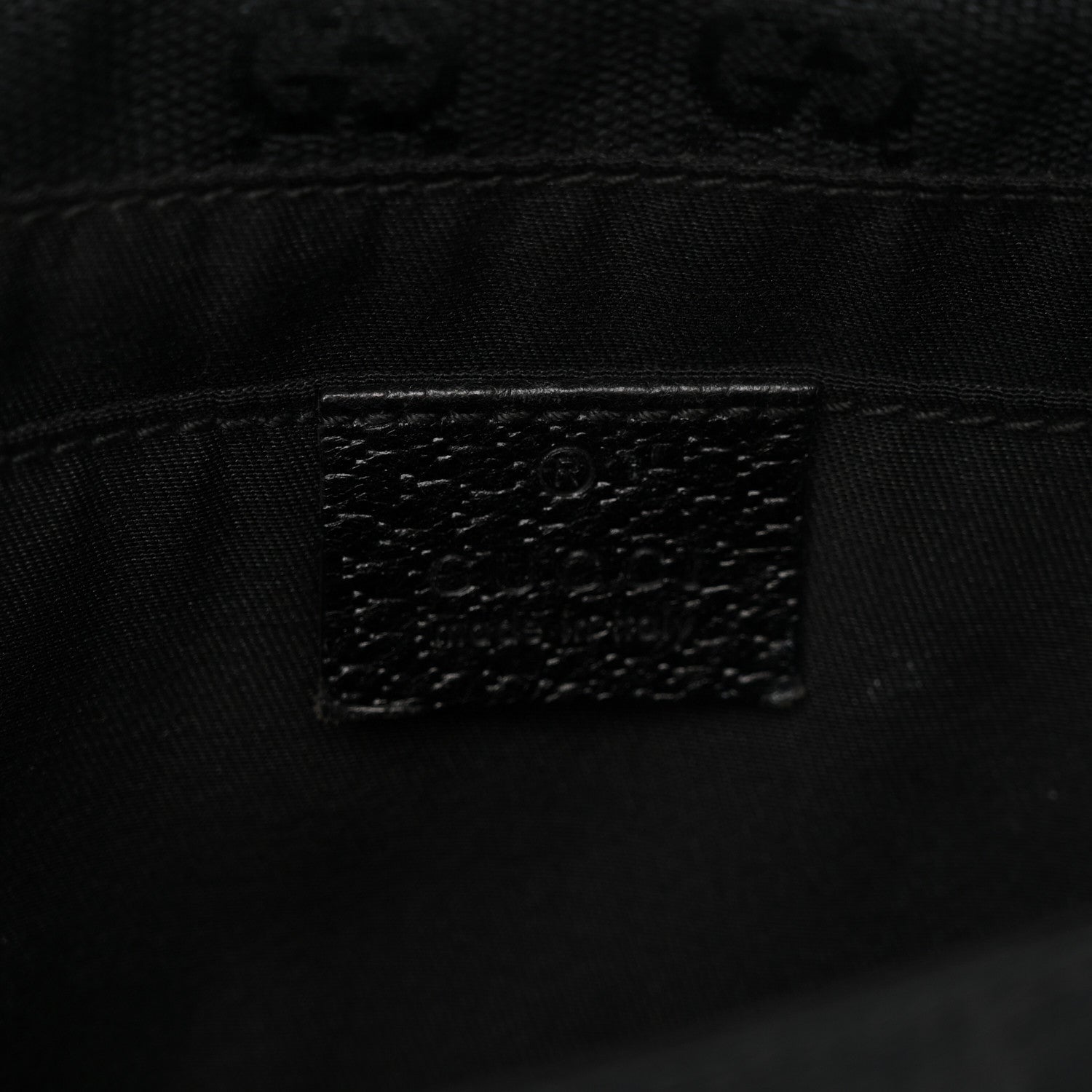 Monogram Web Belt Pouch Bag Black