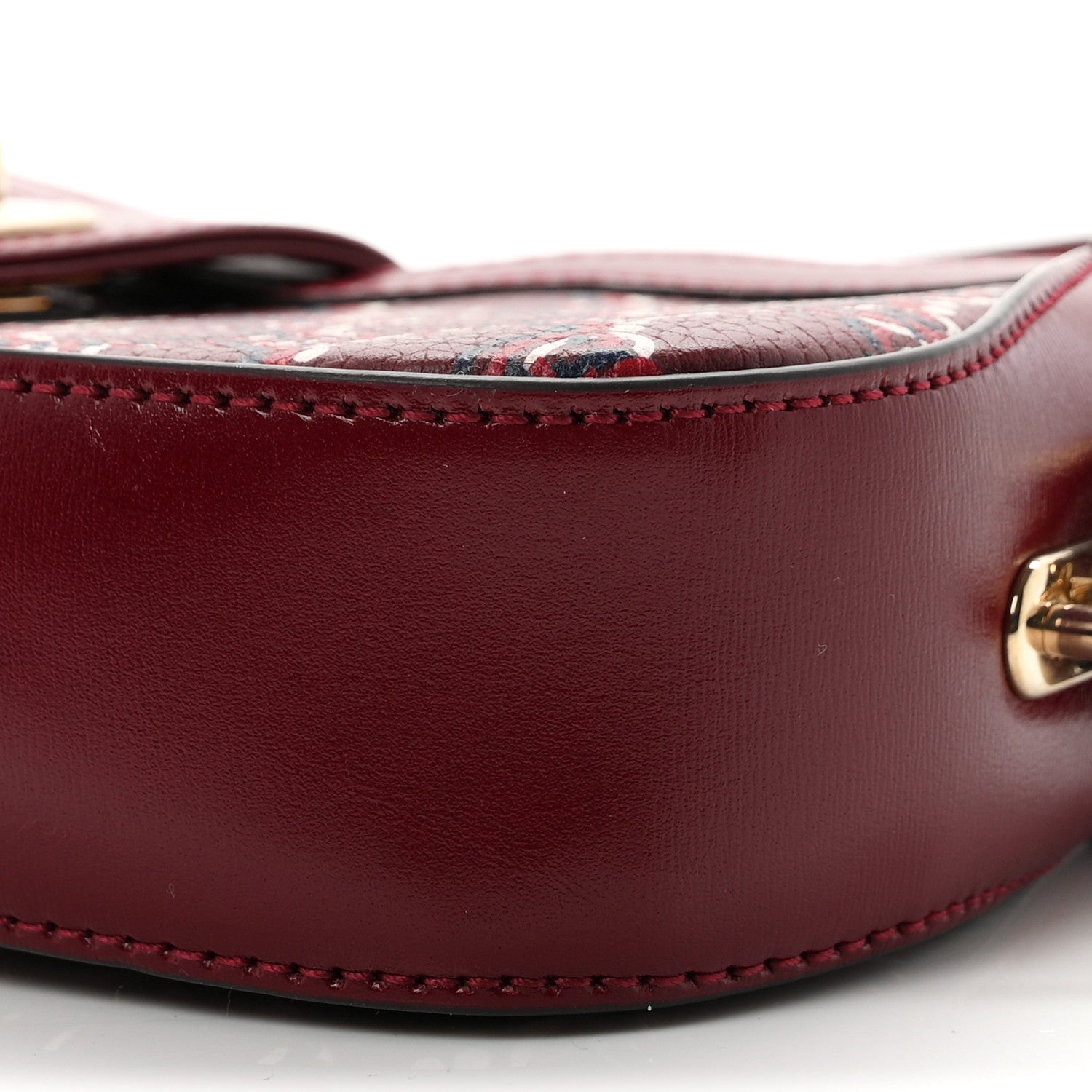 GG Shadow Monogram Mini Moon Side Shoulder Bag Rosso Ancora Red
