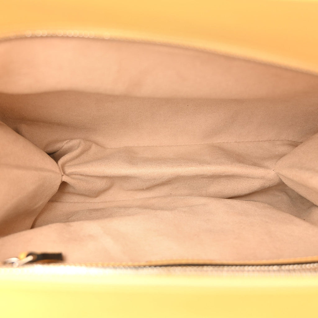 Senna Calfskin Petite GG Small Tote Bag Sunny Yellow
