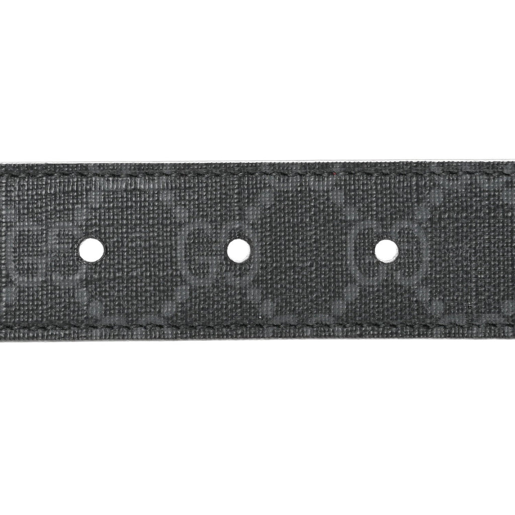 GG Supreme Enamel Double G 30mm Belt 85 34 Black New Cherry Red
