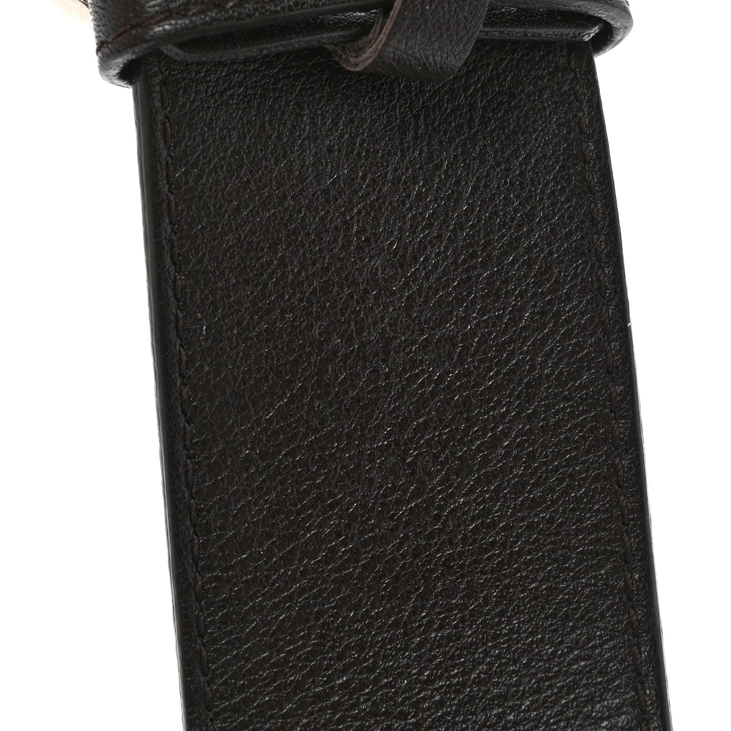 Moon Calfskin Nickel Double G 40mm Belt 85 34 Dark Cocoa