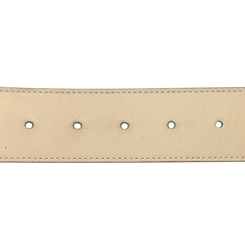 Calfskin Double G 40mm Belt 90 36 Mystic White