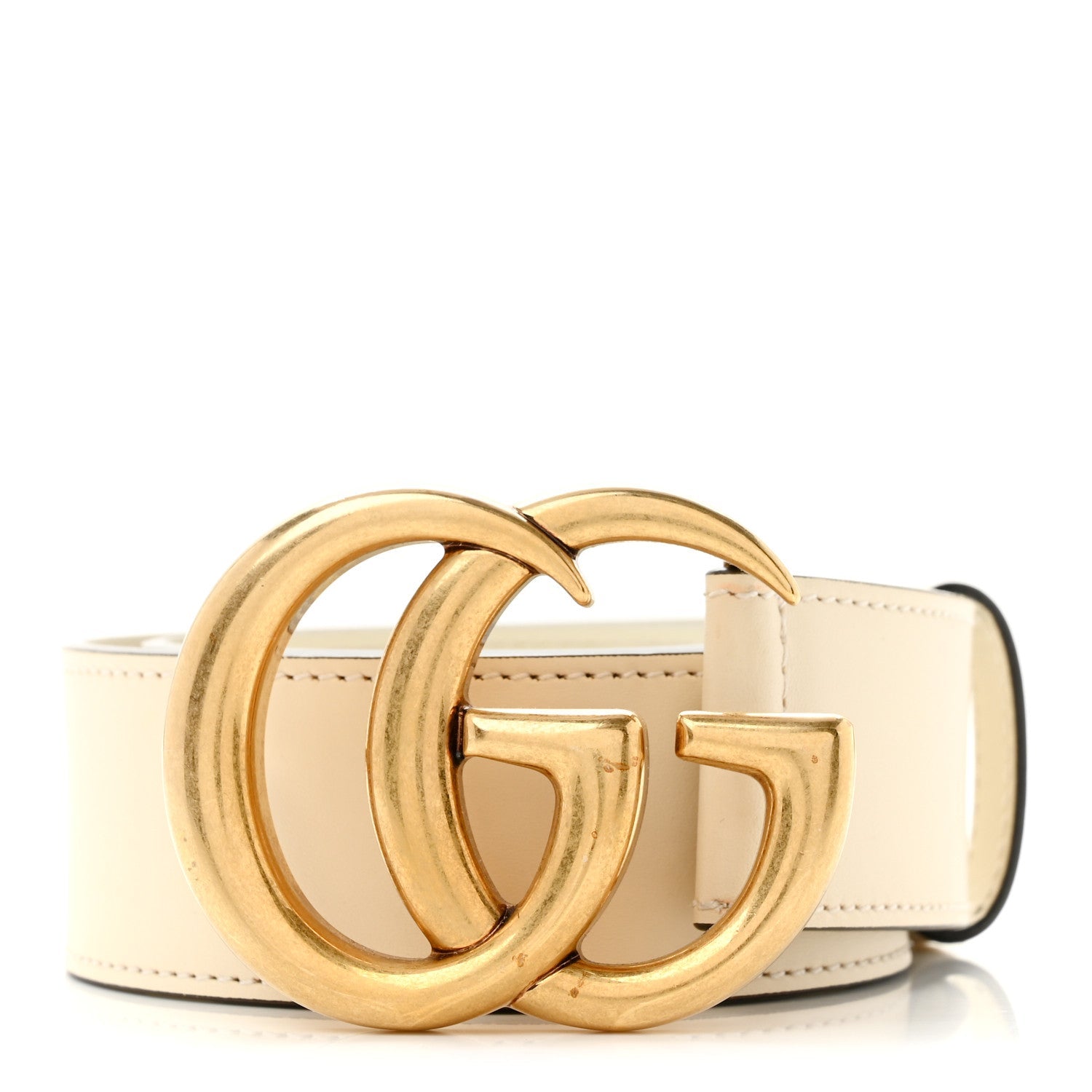 Calfskin Double G 40mm Belt 80 32 Mystic White