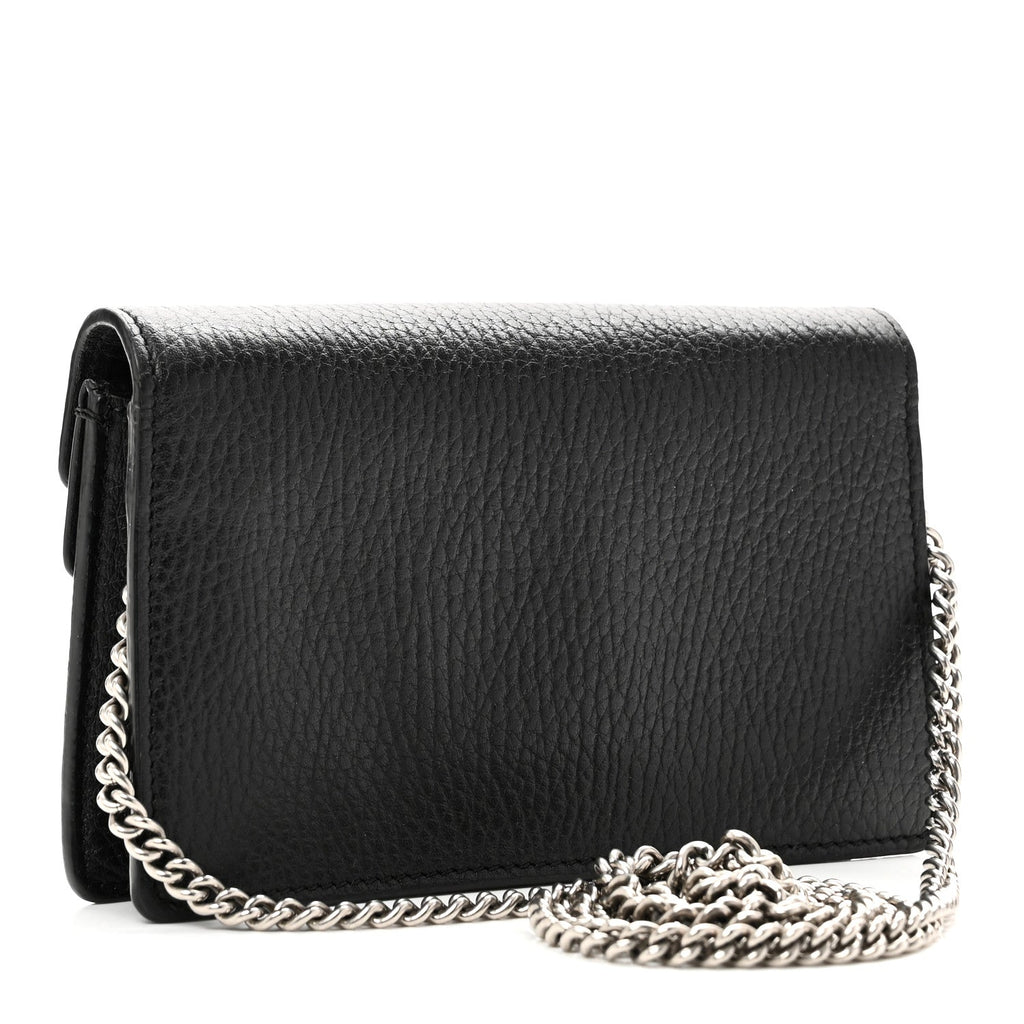 Calfskin Super Mini Dionysus Shoulder Bag Black