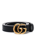 Calfskin Double G 20mm Belt 80 32 Black