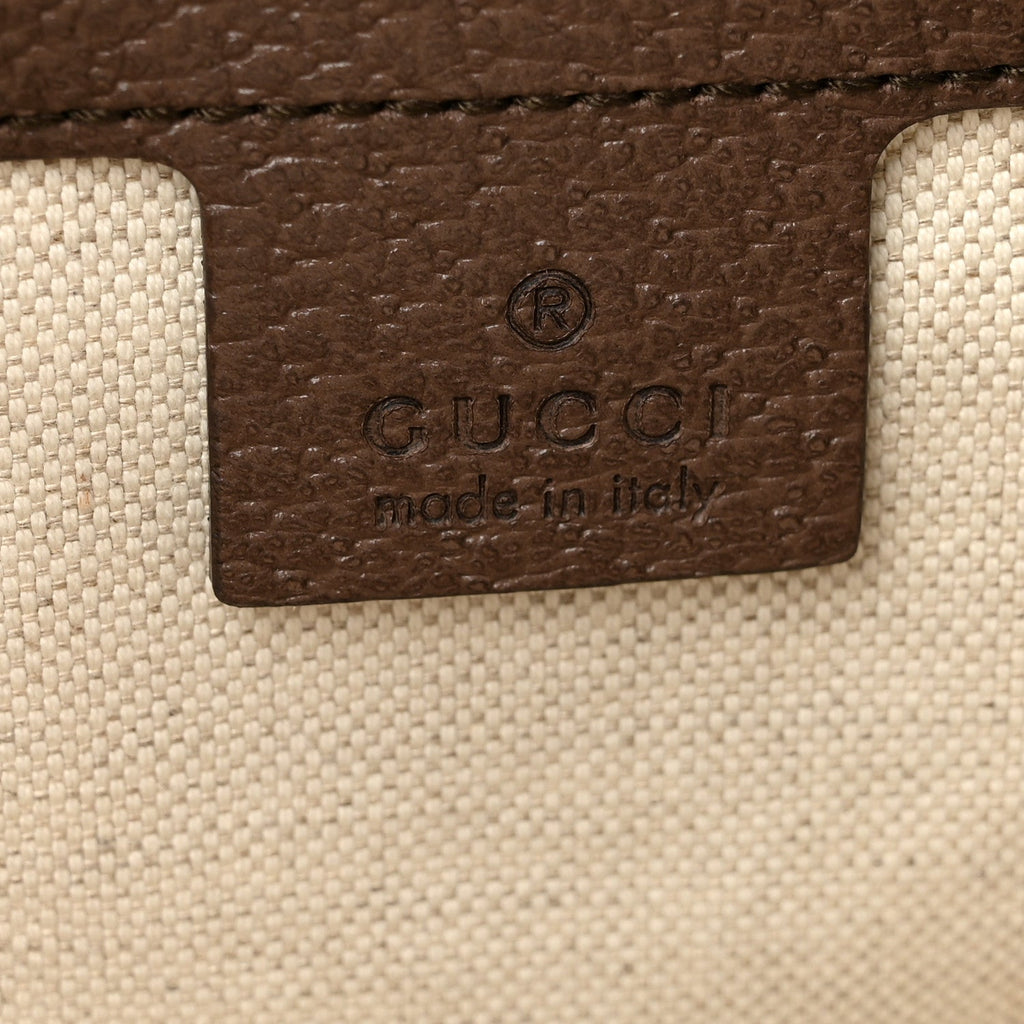 Soft GG Supreme Monogram Medium Ophidia Belt Bag Dark Brown