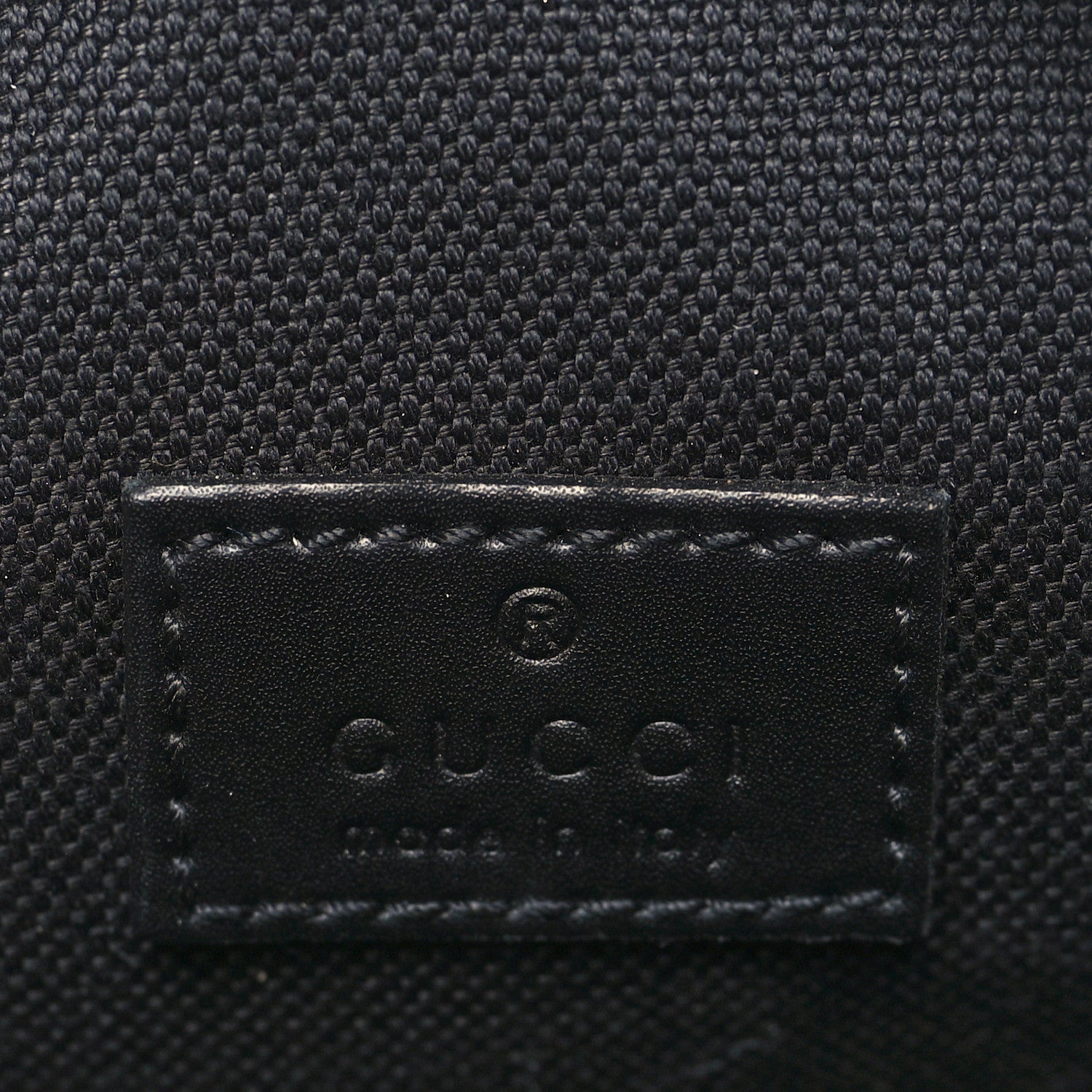 GG Supreme Monogram Appia Calfskin Web Small Camera Messenger Bag Black Grey