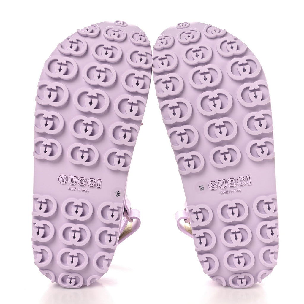 Soft Rubber Horsebit Touch Womens Strapped Sandals 36 Talc Pink