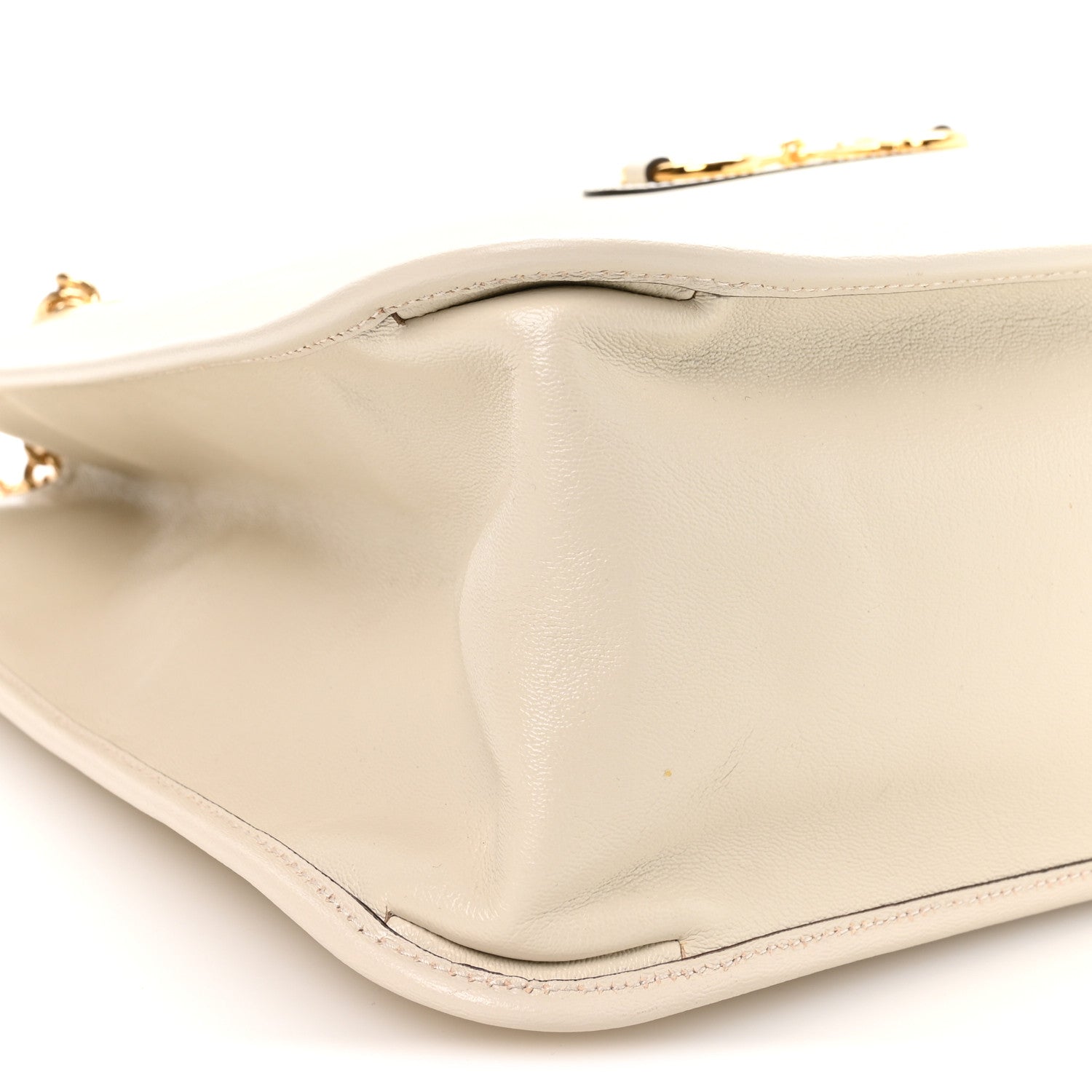 New Sakai Calfskin Lux Large Horsebit 1955 Tote Bag Mystic White