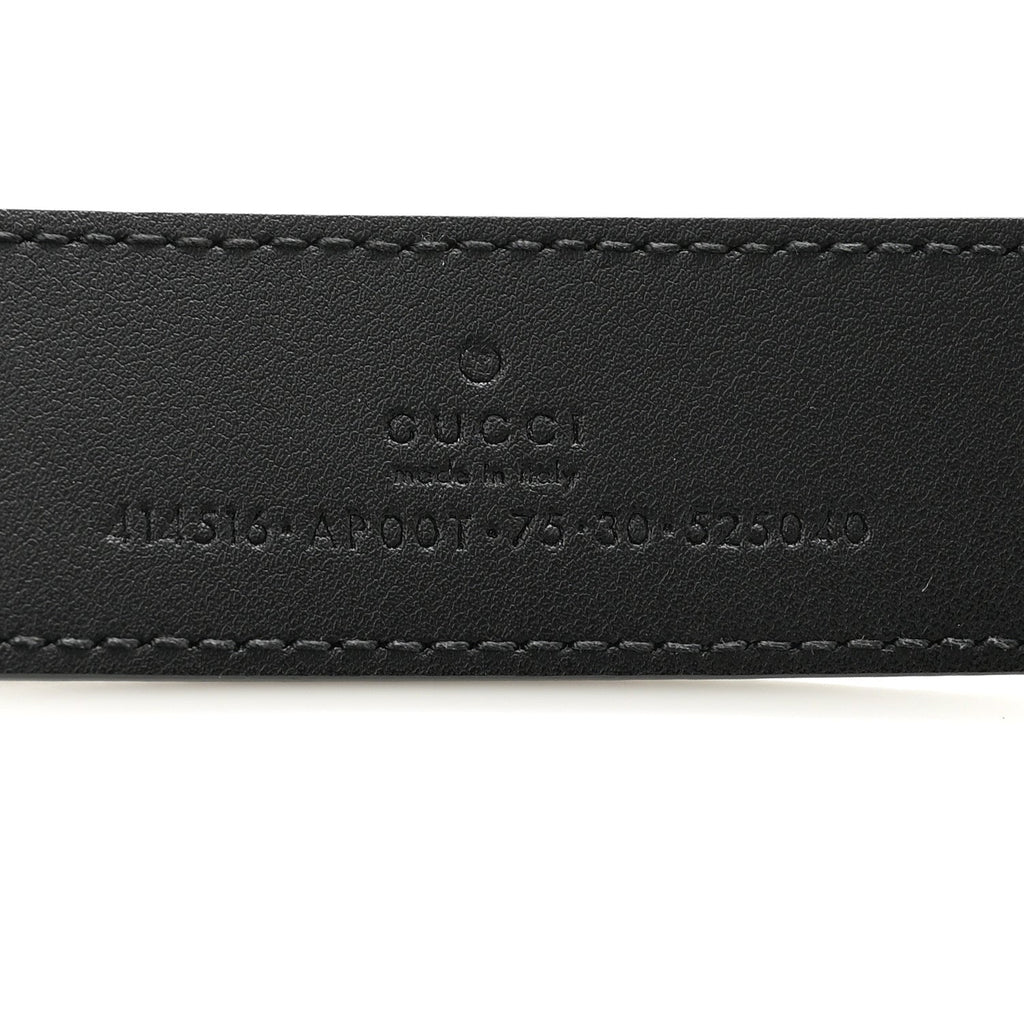 Calfskin Double G 30mm Belt 75 30 Black