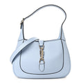 Grained Calfskin Web Medium Jackie 1961 Hobo Light Blue