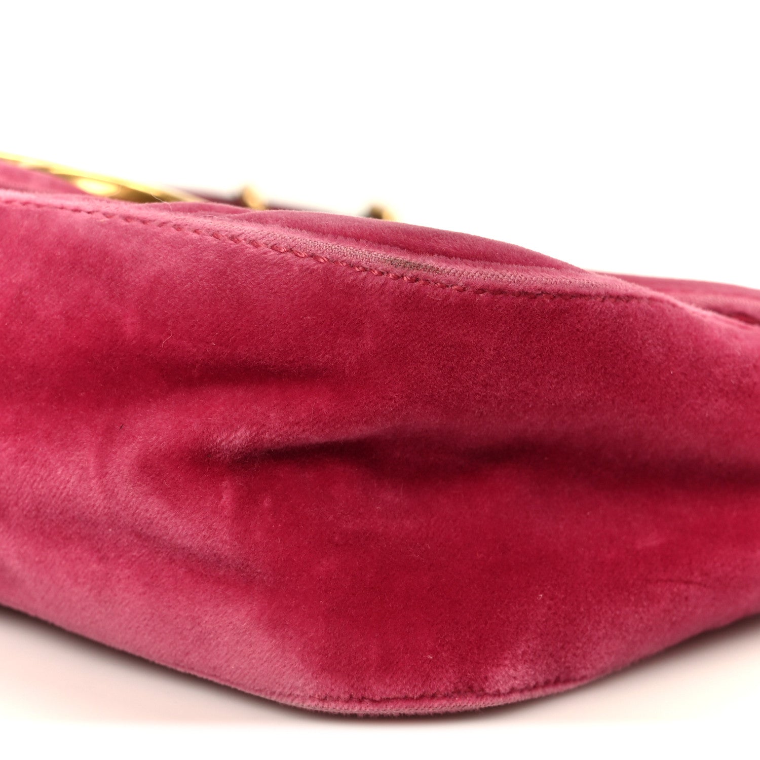 Velvet Matelasse Small GG Marmont Shoulder Bag Light Raspberry Rose