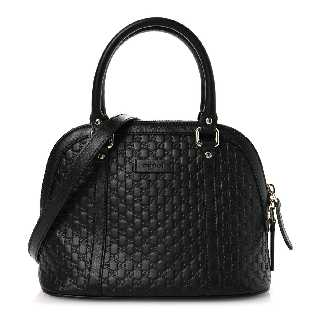 Microguccissima Mini Dome Bag Black Black