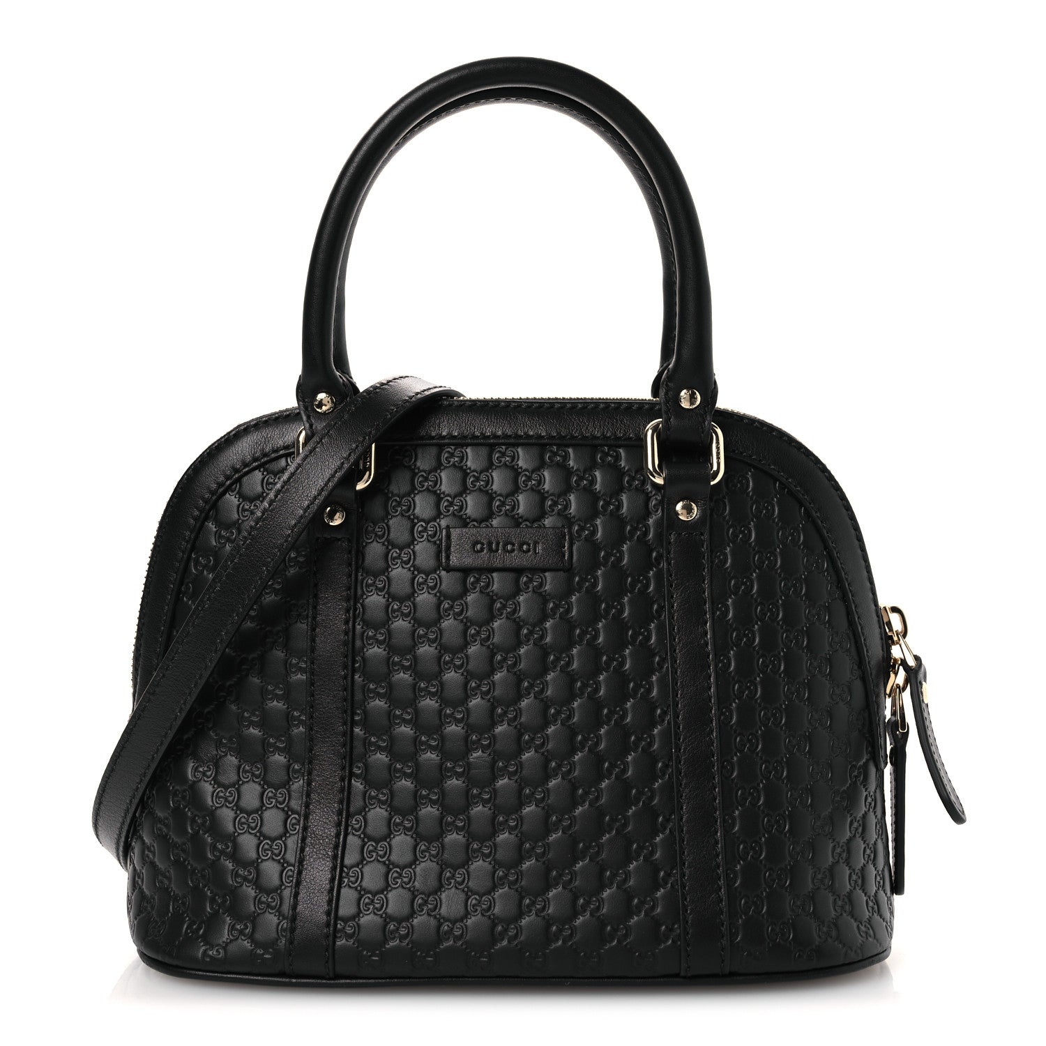Microguccissima Mini Dome Bag Black Black