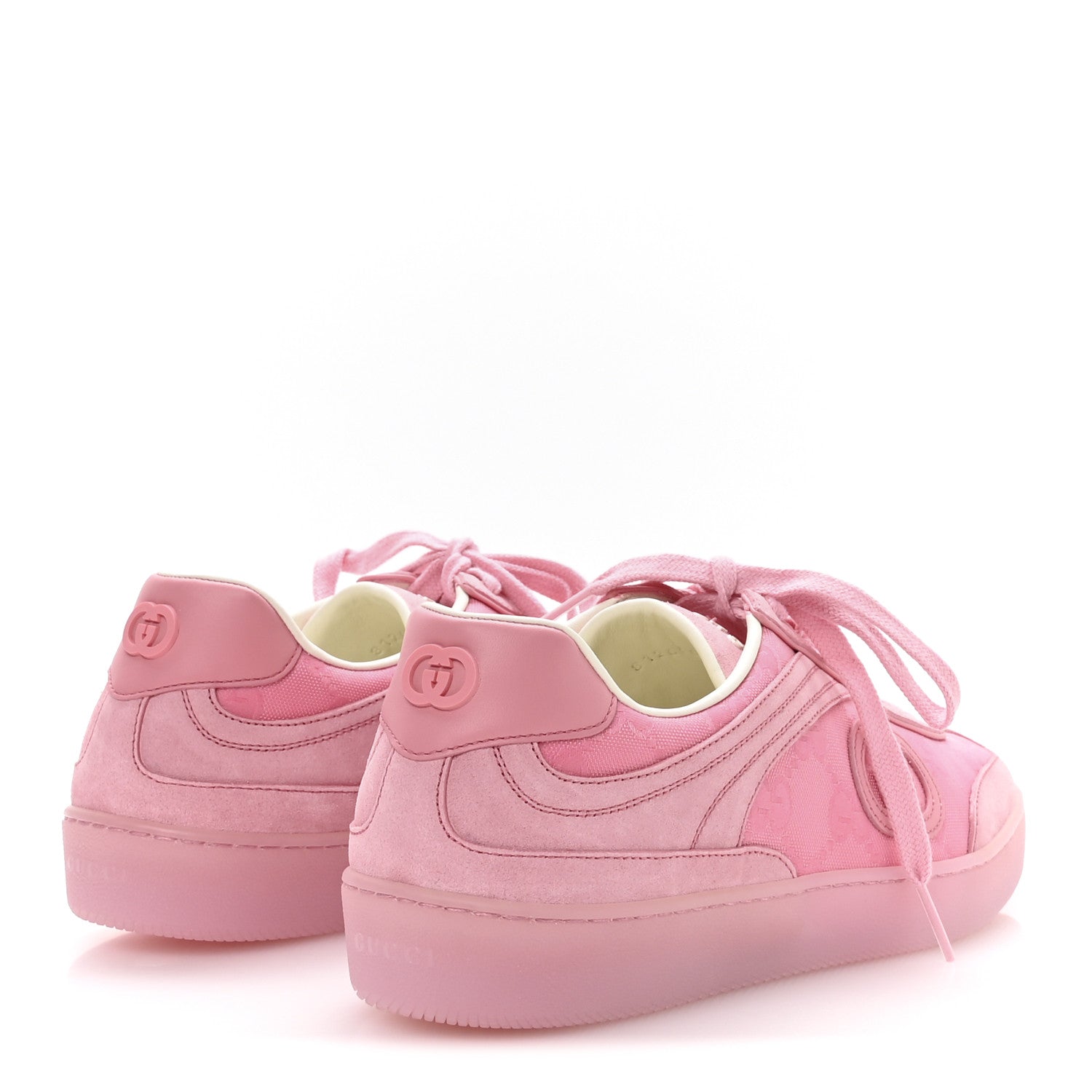Suede Sweet GG Monogram Womens G75 Sneakers 39 Butterfly Pink