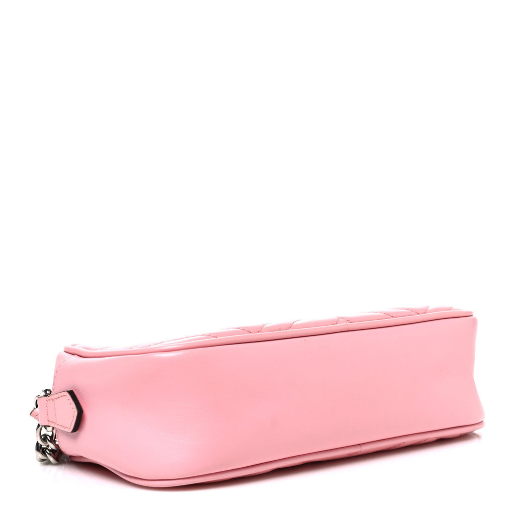 Calfskin Matelasse Small GG Marmont Camera Bag  Wild Rose