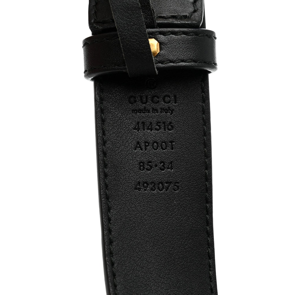 Calfskin Double G 30mm Belt 85 34 Black